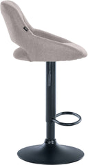 2er Set Barhocker Milet Stoff B - grau