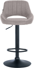 2er Set Barhocker Milet Stoff B - grau