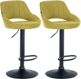 2er Set Barhocker Milet Stoff B - gr�n