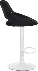 2er Set Barhocker Milet Stoff W - schwarz
