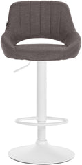 2er Set Barhocker Milet Stoff W - dunkelgrau