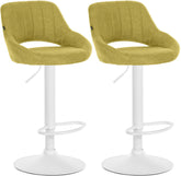 2er Set Barhocker Milet Stoff W - gr�n