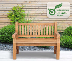 Teakbank Jackson V2 120 cm - teak