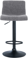 Barhocker Hoover Stoff B - hellgrau