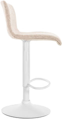 Barhocker Hoover Stoff W - creme