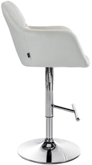 Barhocker Natoma Samt chrom - creme