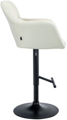 Barhocker Natoma Stoff schwarz - creme