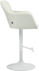 Barhocker Natoma Stoff wei� - creme