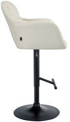 Barhocker Natoma Kunstleder schwarz - creme