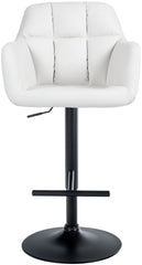 Barhocker Natoma Kunstleder schwarz - wei�