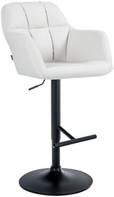 Barhocker Natoma Kunstleder schwarz - wei�