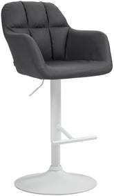 Barhocker Natoma Kunstleder wei� - schwarz