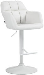 Barhocker Natoma Kunstleder wei� - wei�