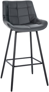 Barhocker Weston Kunstleder - grau
