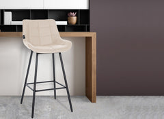 Barhocker Weston Kunstleder - creme
