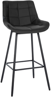 Barhocker Weston Kunstleder - schwarz
