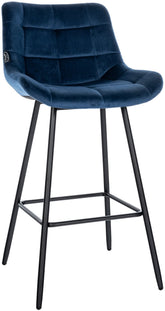 Barhocker Weston Samt - blau