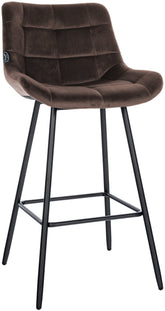 Barhocker Weston Samt - braun