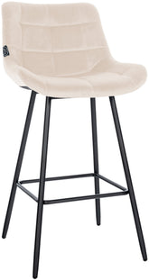 Barhocker Weston Samt - creme