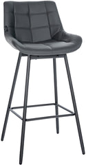 Barhocker Weston Schwenkbar Kunstleder - grau