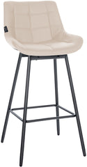 Barhocker Weston Schwenkbar Kunstleder - creme