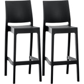 2er Set Barhocker Maya - schwarz