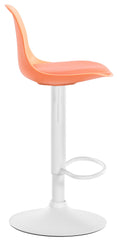 Barhocker Kiel Kunstleder wei� - orange