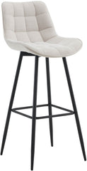 Barhocker Dartford Stoff - creme