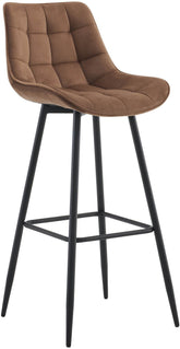 Barhocker Dartford Samt - braun