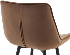 Barhocker Dartford Samt - braun