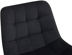 Barhocker Dartford Samt - schwarz