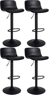 4er Set Barhocker Almada Kunstleder - schwarz by Dropshipping-Europe – Barhocker