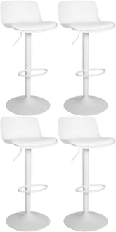 4er Set Barhocker Almada Kunstleder - wei� by Dropshipping-Europe – Barhocker