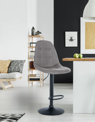 Barhocker Elmore Stoff B - grau