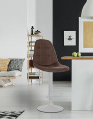 Barhocker Elmore Stoff W - braun