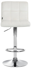 2er Set Barhocker Peru Samt chrom - creme
