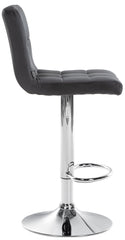 2er Set Barhocker Peru Samt chrom - schwarz