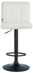 2er Set Barhocker Peru Samt schwarz - creme