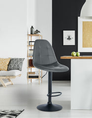 Barhocker Elmore Kunstleder B - grau