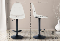 Barhocker Elmore Kunstleder B - wei�