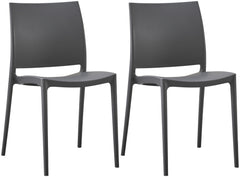 2er Set Stuhl Meton - dunkelgrau