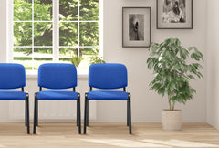 Besucherstuhl Ken Stoff - blau