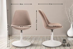 Stuhl Maverick W Stoff - taupe