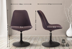 Stuhl Maverick B Stoff - braun