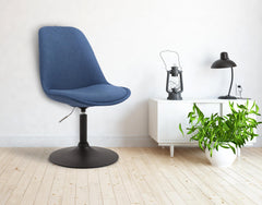 Stuhl Maverick B Stoff - blau