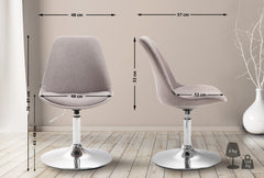 Stuhl Maverick C Stoff - grau
