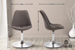 Stuhl Maverick C Stoff - dunkelgrau