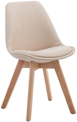 Besucherstuhl Borneo V2 Natura Stoff - creme