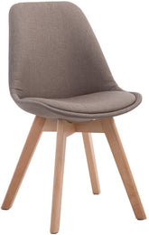Besucherstuhl Borneo V2 Natura Stoff - taupe