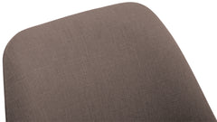 Besucherstuhl Borneo V2 Walnuss Stoff - taupe